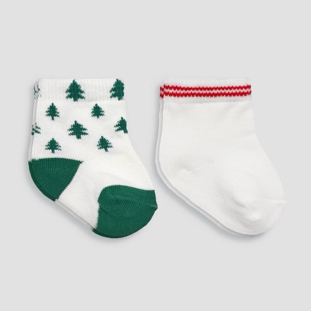 Carter's nwt Just One You Baby 2pk Christmas Crew Socks
